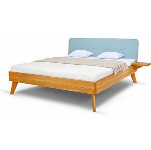 Postel Postelia DEIRA Buk 200x200cm - dřevěná postel z masivu o šíři 4 cm