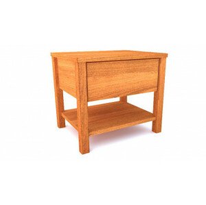 Postelia dřevěný noční stolek z masivu DELICIA - Provedení masiv Smrk nebo za příplatek Borovice, Buk, Olše, Bříza, Dub, Javor, Jasan
