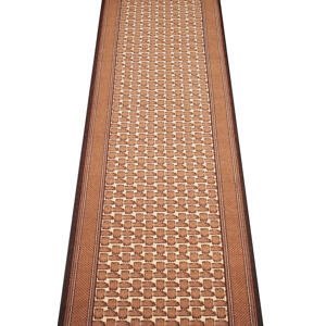 Kusový koberec GRENOBLE hnědá 67 x 250 cm