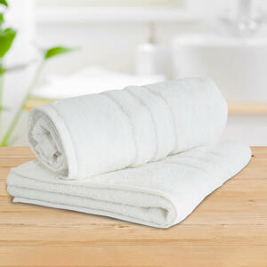 Sada 2 ks froté ručníků STANDARD bílá 30 x 50 cm