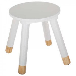 Bílá dětská stolička STOOL WHITE