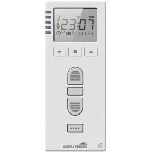Rádiový časovač Smart Home Schellenberg Premium / rolety / venkovní žaluzie / plast / bílá