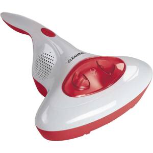 Aku bezsáčkový ruční vysavač na roztoče CleanMaxx (03807) / 100 W / UV C světlo / bílá / červená