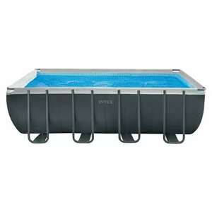 Bazén Intex Frame-Pool Ultra Quadra XTR 549 x 274 x 132 cm / 17 200 l / pískový filtrační systém / tmavě šedá