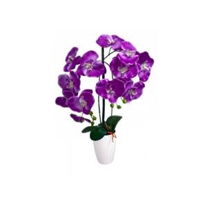 German EmaHome - Orchidej umělá dekorativní květina / 68 cm / tmavá růžová