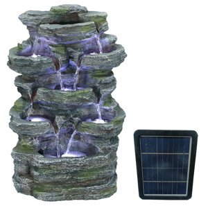 Zahradní solární fontána EmaHome SF-09 / polyresin / 31 x 25,5 x 46 cm